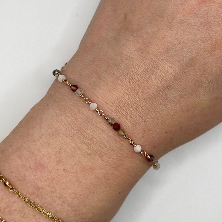 Rose Gold/Tourmaline Bracelet Gemstone Bracelet The forEVER Jewelry