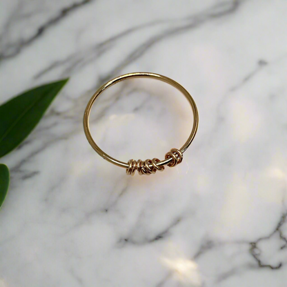 Fidget Ring Dainty Spinning Ring