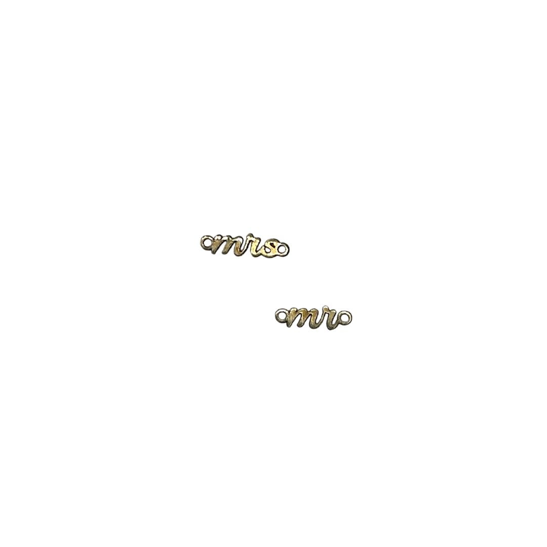 Connector 10k Solid Gold "Mrs." Connector forEVER Permanent Jewelry Supplies