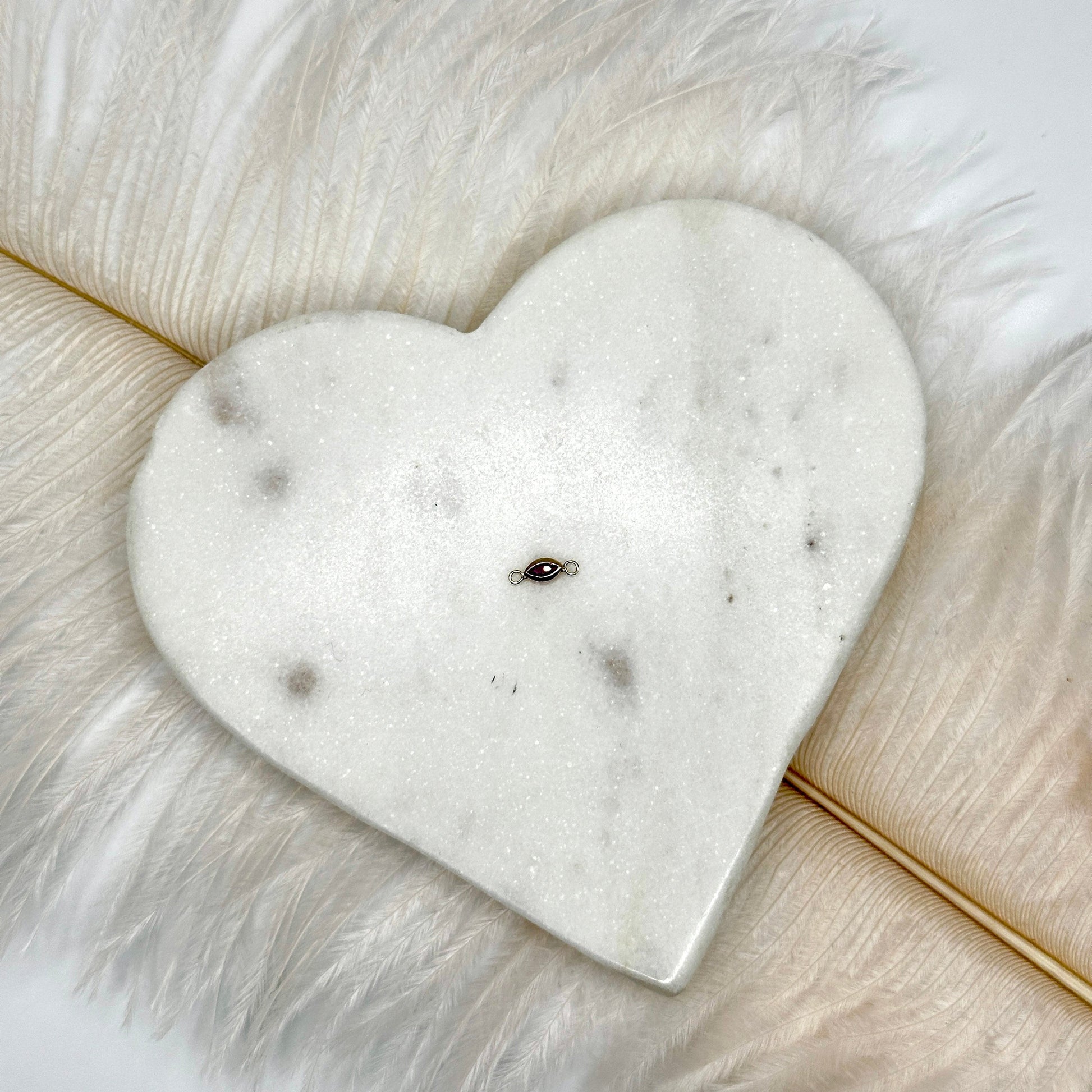 Connector Marquise Bezel Set Gemstone Connector forEVER Permanent Jewelry Supplies