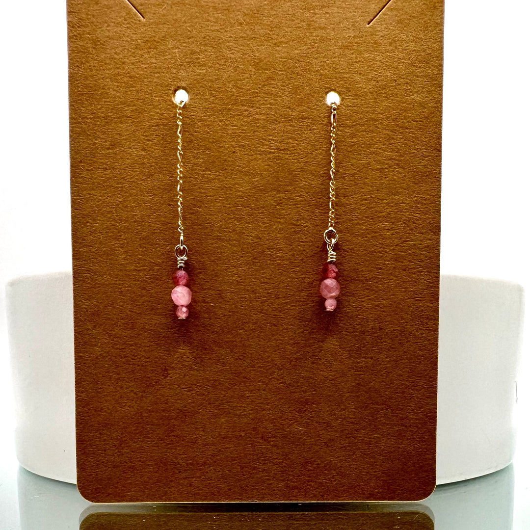 Tourmaline Gemstone Threader Earrings The forEVER Jewelry