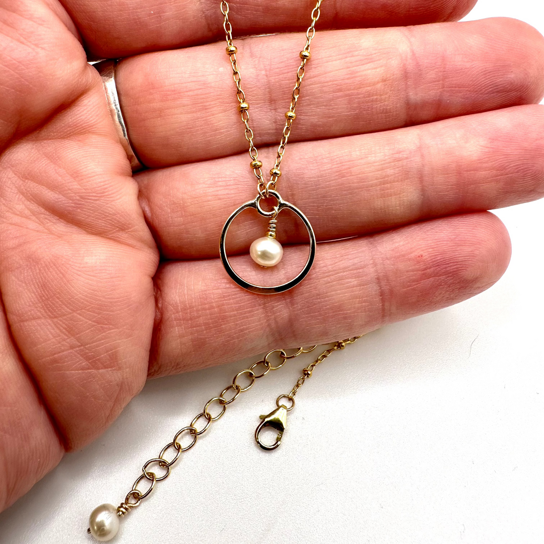 Gold & Pearl Pendant The forEVER Jewelry