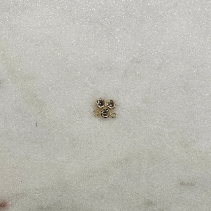 Connector Stone Triad Connector forEVER Permanent Jewelry Supplies