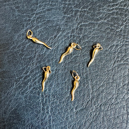 14k Gold Italian Horn