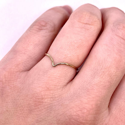 Chevron Stacking Ring 14k Gold-Filled