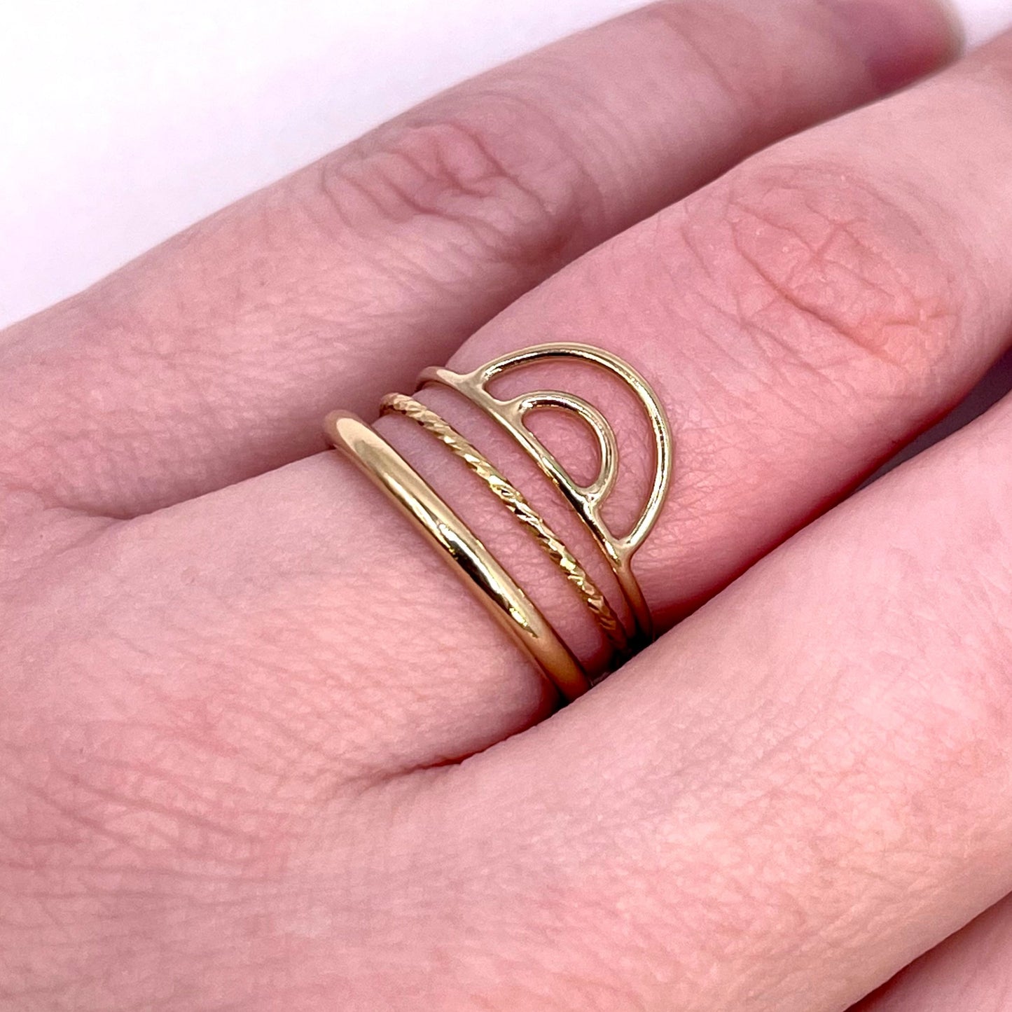 Sparkle Dainty Stacking Ring 14k Gold-Filled