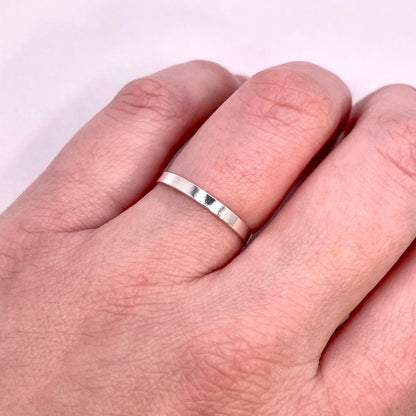2.25mm Flat Band Stacking Ring .925 Sterling Silver