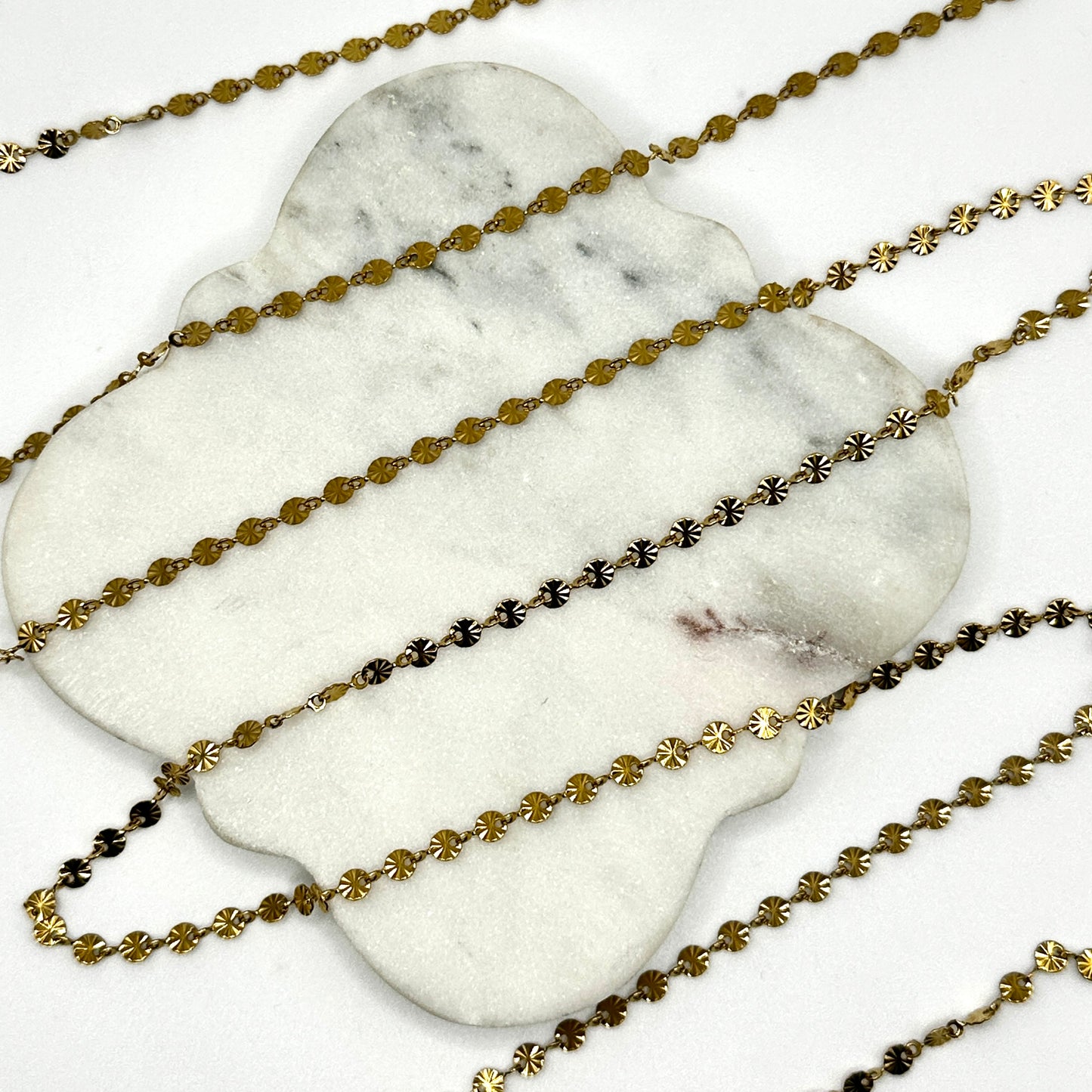 Stainless Steel PVD Plated Starburst Chain by the Meter